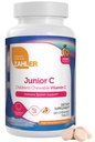 Zahler Junior C Vitamine C à croquer avancée pour les enfants - Soutien immunitaire Vitamines pour les enfants à l'orange délicate - Vitamine C pour l'immunité - Vitamine C Antioxydant à croquer - (180 Nombre)