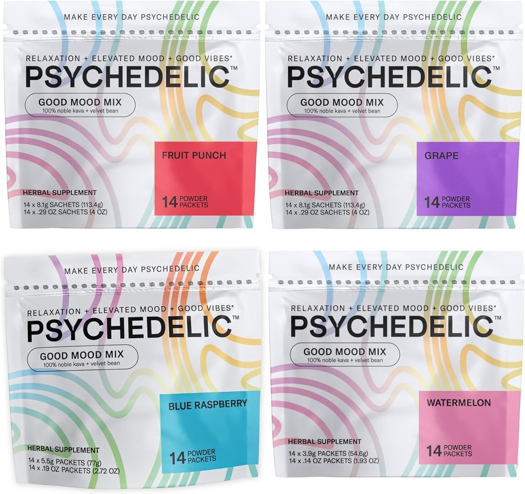 Psychedelic Water Good Mood Mix 4 Flavor Mixed Bundle