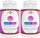 Daily Wellness Mélange de fertilité pour les femmes - Suppléments de fertilité pour les femmes, Conception Fécondité Vitamines prénatales, Essayer de concevoir des suppléments de progestérone, Pills de soutien à la conception de cycle - 2 Pack