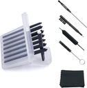 (4 packs) Filtres de protection de cire d'oreille (32 unités) Pièges de cire d'arrêt de cire de cire Cerumen pour Phonak, Widex, Unitron et Reson - 5 pièces Kit de nettoyage d'oreille Accessoires avec étui