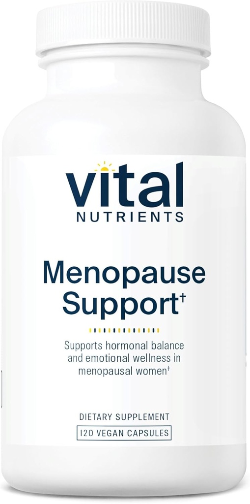Vital Nutrients Ménopause Support de la ménopause Complément végétalien pour les femmes Complexe herbacé avec Black Cohosh et Vitex Tree Berry pour Hormone Balance Support de la ménopause