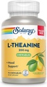 SOLARAY L Theanine 200mg, supplément de soutien à l'humeur avec vitamine B6 - Soutien apaisant pendant le stress occasionnel - Saveur de chaux au citron naturel - Garantie de 60 jours, Vérifié en laboratoire - 75 portions, 75 croustilles