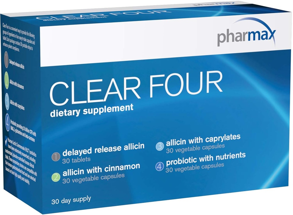 Pharmax Clear Four: Probiotiques stables pour promouvoir la santé gastro-intestinale