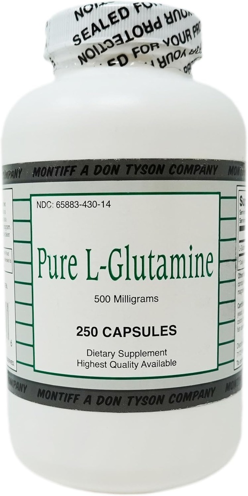 Glutamine pure L 500 mg 250 capsules