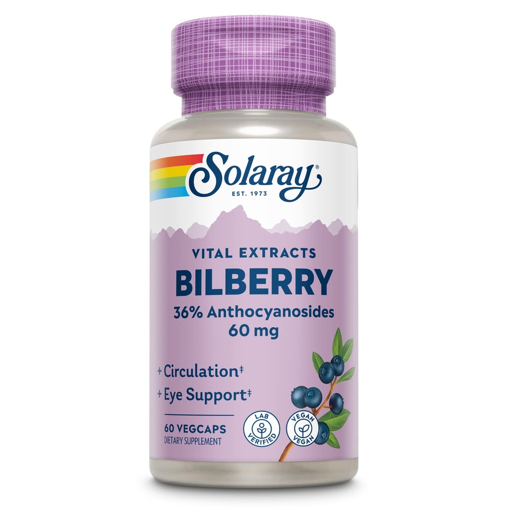 SOLARAY Extrait de baies de baies de baies 60 mg