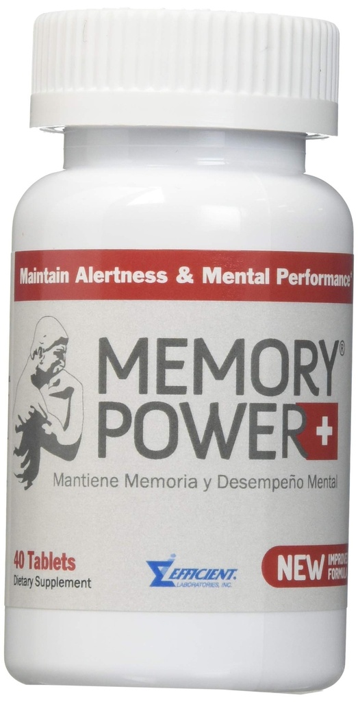 Comprimés de vitamine Memory Power Plus - 40 Ea
