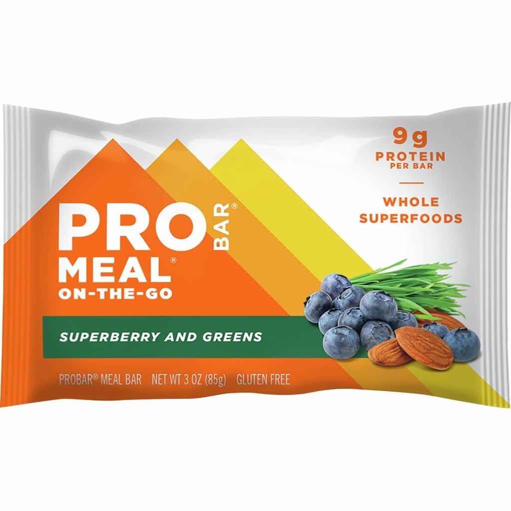 Barre de repas Probar - 12 packs Superberry & Greens, taille unique