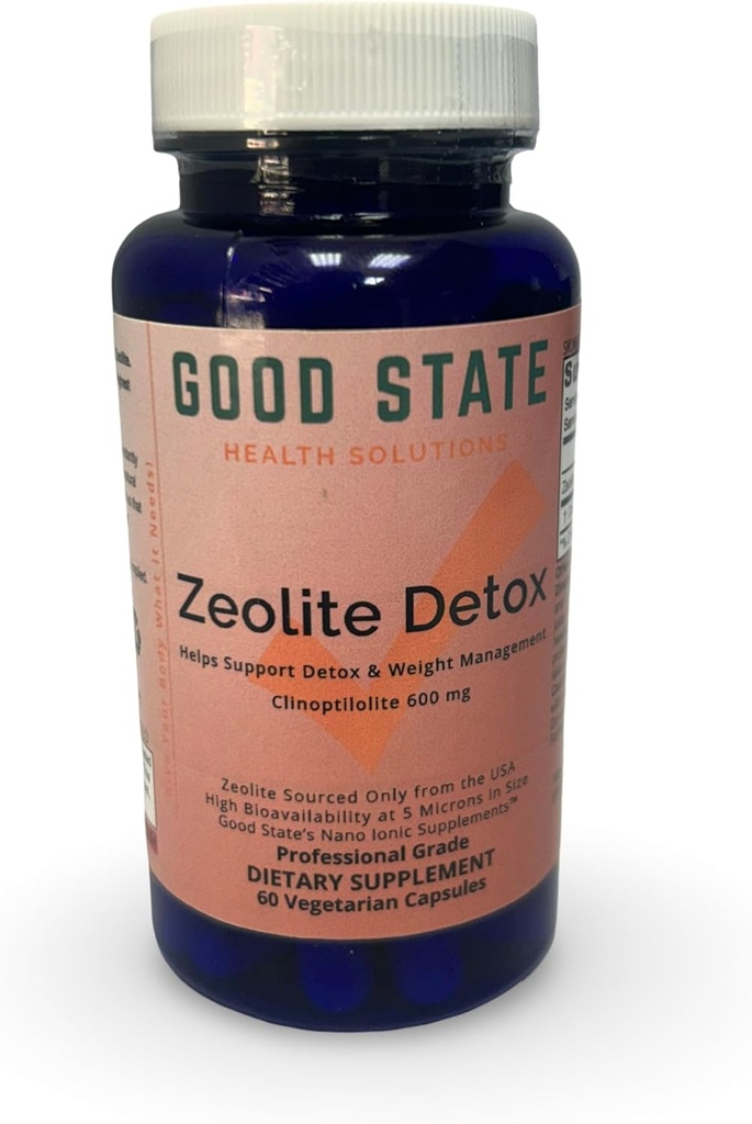 Bon état Détox zéolite - Clinoptilolite 600 mg par capsule de Veggie - 60 capsules - États-Unis