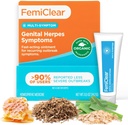 FemiClear pour les symptômes de l'herpès génital et les plaies froides, multisymptômes - Relief intime efficace - Fait avec des ingrédients tout naturel et biologique - 0.5 Ounce Tube