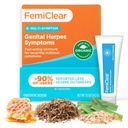 FemiClear pour les symptômes de l'herpès génital et les plaies froides, multisymptômes - Relief intime efficace - Fait avec des ingrédients tout naturel et biologique - 0.5 Ounce Tube