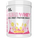 Evluution Nutrition Effacement Lactosérum - 100 % d'isolat de protéines de lactosérum - pour la croissance, la force et la récupération des muscles - 20g d'isolat par portion - Absorbage rapide - Sans gluten et sans gras - 1,1lb - Cimonade rose