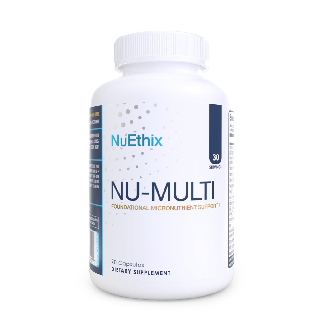 NuEthix Formulations Nu-Multi Foundational Micronutrient Support Dietary Supplement, 90 Capsules