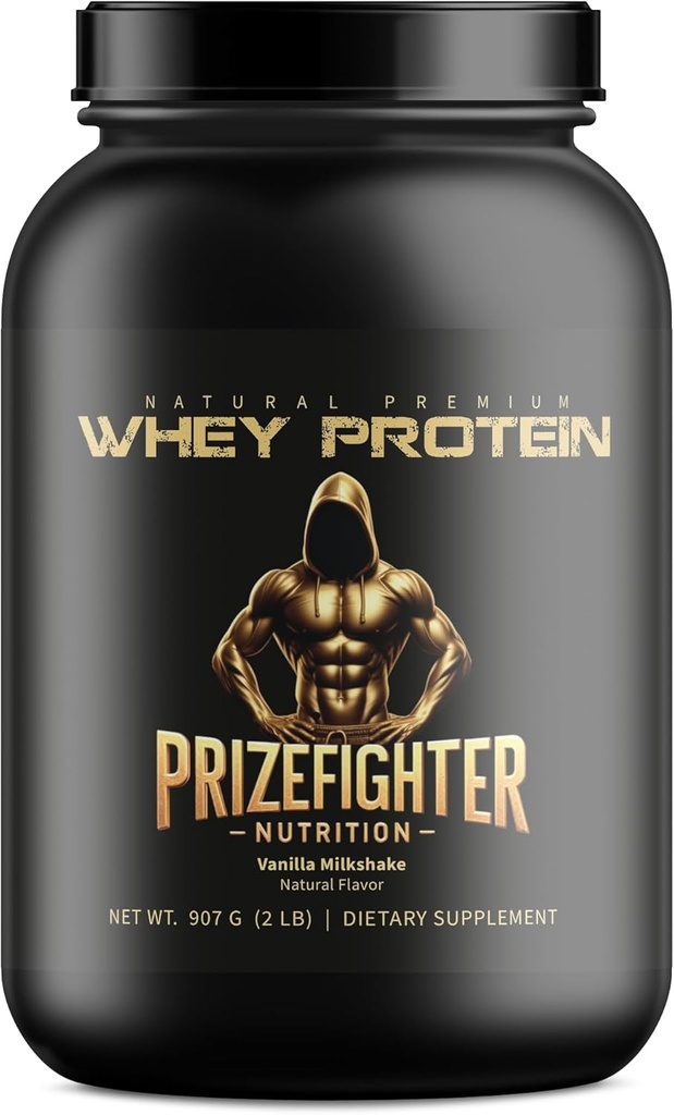 Best Whey Protein Vanilla Milkshake Flavor pour hommes et femmes (2 lb). Ingrédients naturels sans arômes artificiels, couleurs ou édulcorants. Non-OGM ultra filtré. Fabriqué aux États-Unis