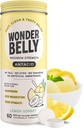 Antiacide de Wonderbelly, soulagement efficace des brûlures d'estomac et de l'indigestion instantanée de l'acide, comprimés à croquer d'une force supplémentaire, carbonate de calcium de 1000 mg, sans Talc ou colorant, sorbet de citron, 60 Compte