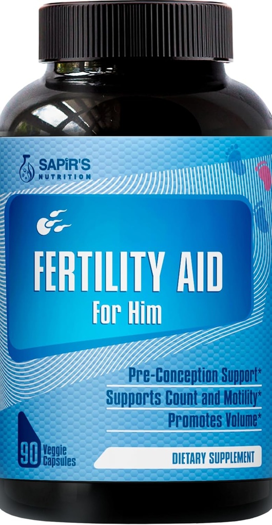 Supplément pour stimuler le volume de sperme et la fertilité masculine - Pré-conception pour lui Sperm Santé, Comte, Motilité et Force avec Maca, L-Arginine, Zinc, acide folate Multivitamines prénatales - Pilules d'érection