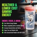 Gamer Supps, GG Energy Red Raspberry (100 portions) - Keto Friendly Gaming Energy et mélange nootropique, sans sucre + caféine biologique + vitamines, boisson en poudre