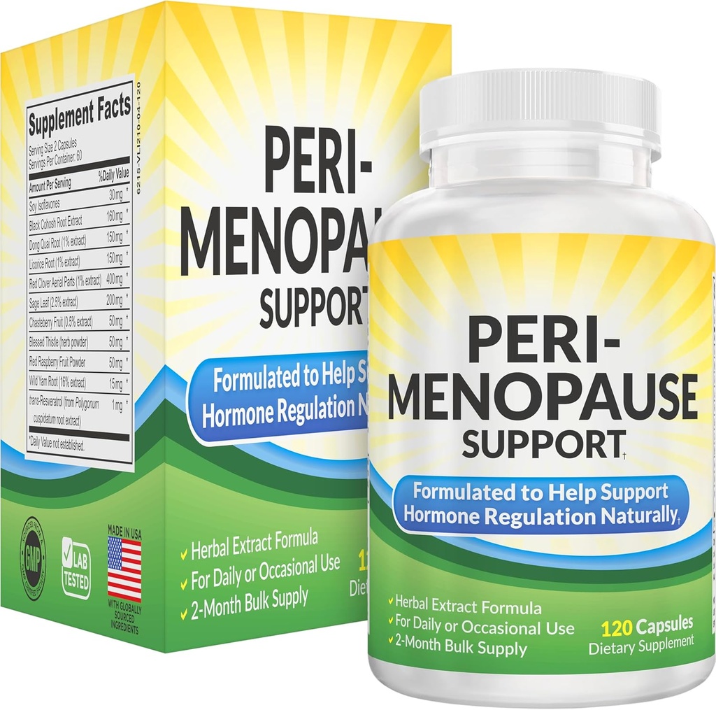 Suppléments hormonaux de 2 mois Peri-Menopause (All-in-1) Support hormonal pour femmes