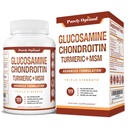 Supplément MSM de la glucosamine à la chondroïtine purement optimale avec/Turmeric et Boswellia - Supplément mixte de sulfate de glucosamine pour hommes et femmes - 120 comprimés