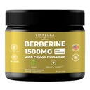 VINATURA Berberine 1500mg - Supplément Berberine avec Ceylan Cannelle, Max Potency Berberine HCL - 90 Capsules