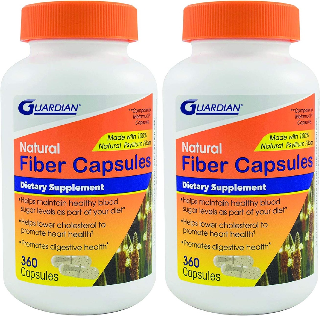 Guardian Psyllium Fibre Capsules, Psyllium Husk naturel (720Ct)