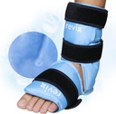 REVIX Paquet Ice Pack pour soulager la douleur au pied et les blessures aux pieds, Paquets froids gel réutilisables pour Achille Tendonitis, Fasciite Plantare, Poignées et Talons Sprained