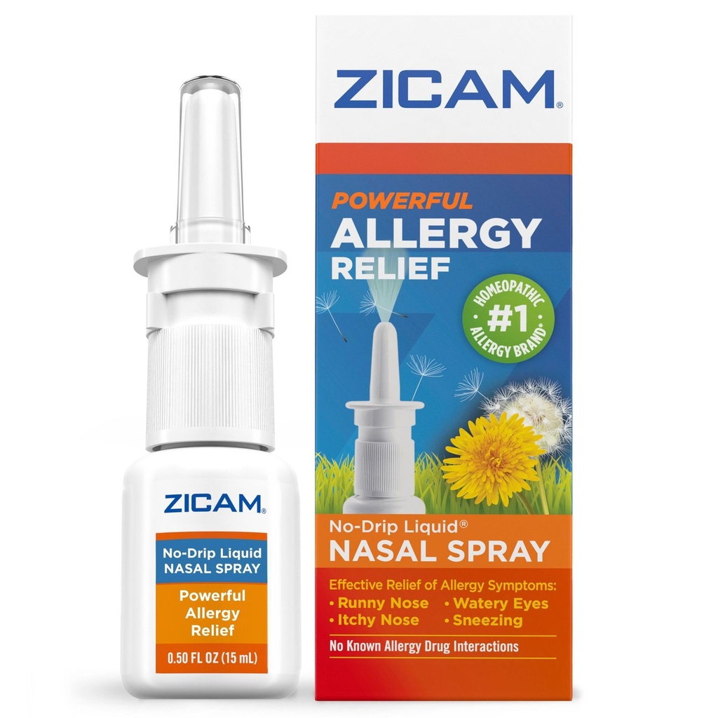 Zicam Altergy Relief No-Drip Liquide Nasal Spray Non-Sourd, 0.5 Ounce