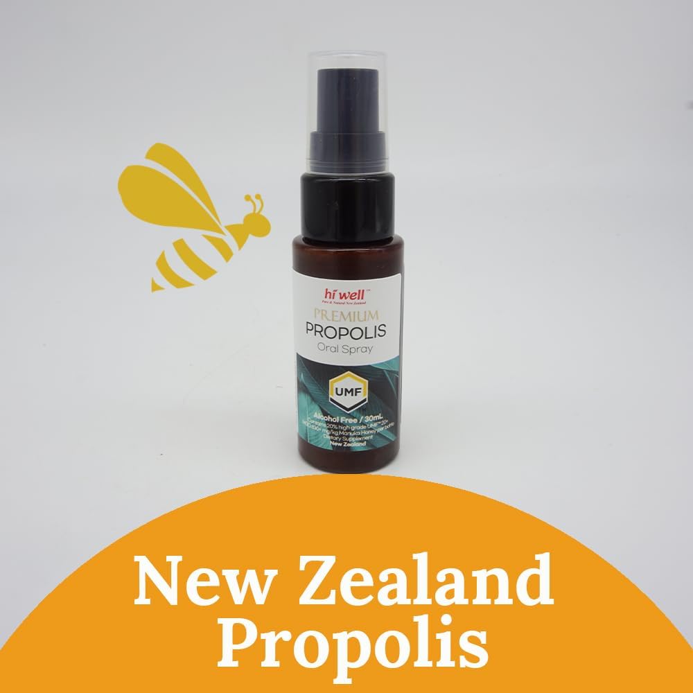 (Pack de 3) Propolis haut de gamme Hi Well MGO 830+ Spray oral 30ml