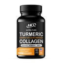 Curcumine curcumine 95% Capsules d'extrait et de collagène - NEM favorise le confort et la flexibilité du genou - Membrane de coquille d'oeuf w Glucosamine naturellement présente Chondritine acide hyaluronique- Fabriqué aux États-Unis