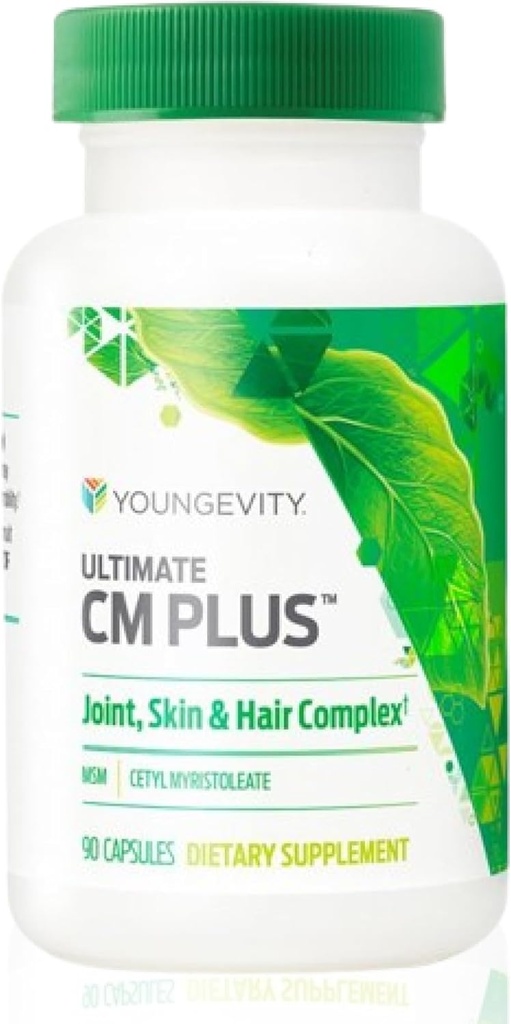 Youngevity Ultimate CM PlusTM - Supplément de soutien de la santé et de la douleur breveté MSM & Cetyl Myristoleate - Muscle et santé articulaire CMComplex - (90 capsules)