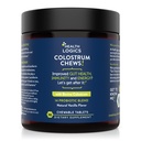 Logiques de santé Colostrum Supplément Chews-Colostrum 25% IgG pour Gut Health, Immune Support, Croissance des cheveux, Vanilla Flavor, 90 portions, Bovin entier Colostrum Superfood
