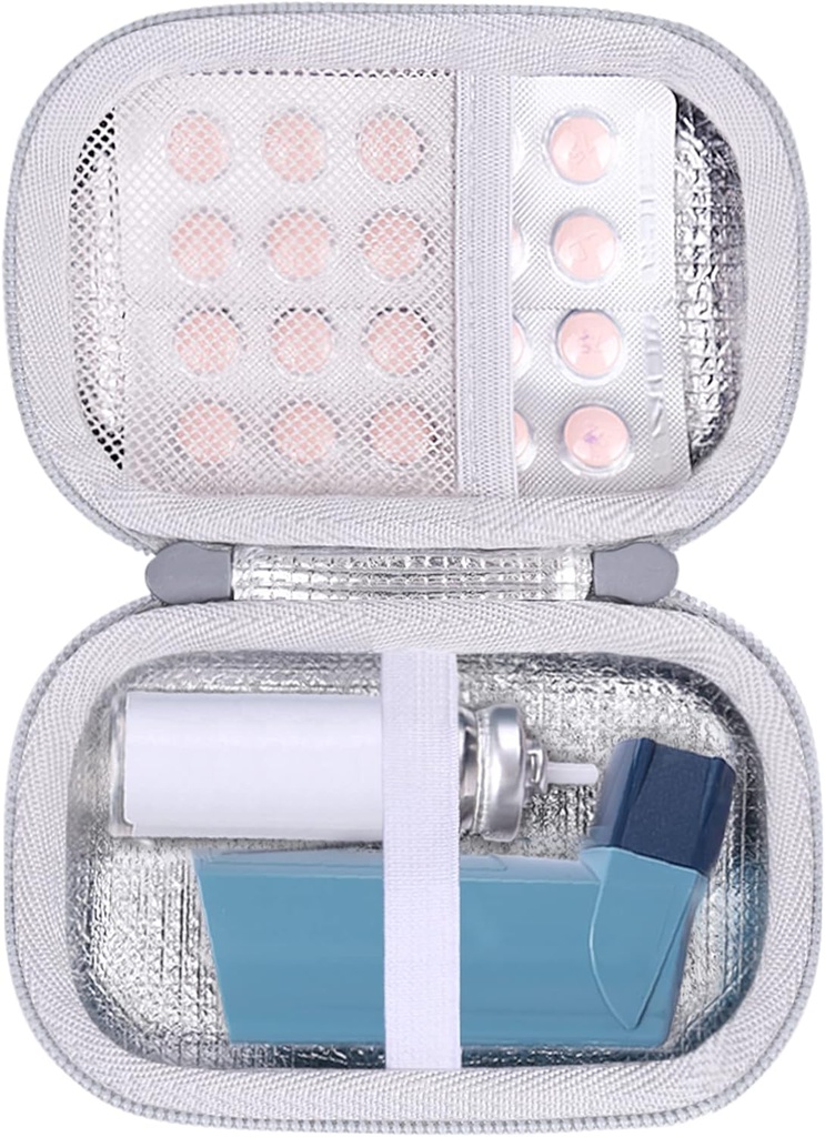 Boîtier de transport dur Aenllosi compatible avec l'inhalateur d'asthme