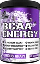 EVL BCAAs Amino Acids Powder - BCAA Energy Poudre de pré-entraînement pour la récupération des muscles Plongeons croissance et endurance - Réhydratation de la boisson de récupération après l'entraînement avec de la caféine naturelle - raisins Furieux