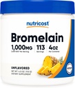 Nutricost Bromelain poudre 4 OZ - non-OGM, végétarien, sans gluten