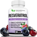 Extra Strength Resveratrol 1568mg - 180 Capsules - 3 mois d'approvisionnement
