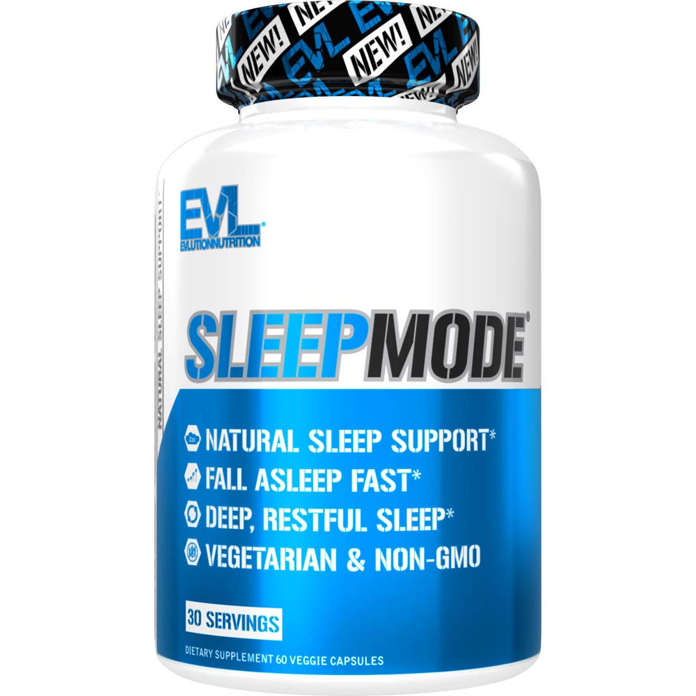 Evluution Nutrition Compléments de sommeil complexes à base de plantes pour adultes Soutien doux pour le sommeil Pilules mélatonines adultes avec baume de citron L-Tryptophane valérian et plus - Capsules calmes reposantes - 30 portions