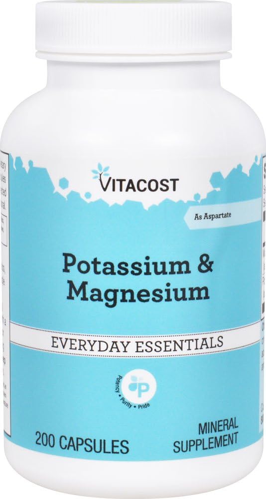 Potassium et magnésium Vitacost - 200 gélules
