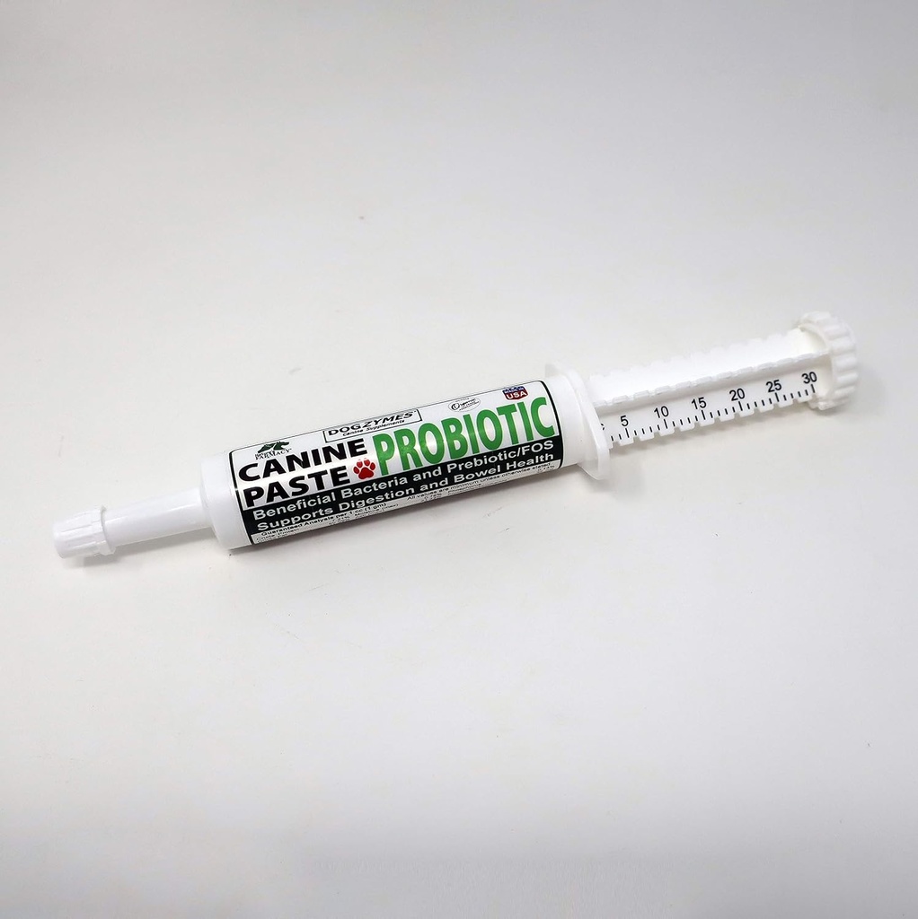 Dogzymes Pâte probiotique de canine Bactéries bénéfiques-enzyme 2.3 Million CFU/gm Saccharomyces boulardii Poudre de miel séché biologique (30 grammes)