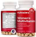 Multivitamines pour femmes - Multivitamines pour femmes et supplément multiminérale pour l'énergie, l'humeur, les cheveux, la peau et les ongles - Multivitamines quotidiennes pour femmes A, B, C, D, E, Zinc et plus