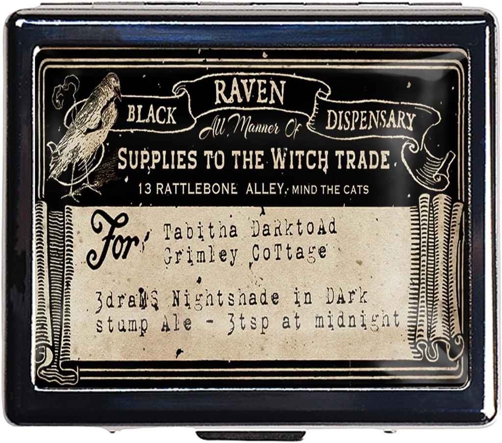 Silver Vintage Pill Box Boîte à pilules en métal de 7 jours avec miroir et 8 compartiments Mignon organisateur de pilules de voyage pour la chasse (étiquette de vitrage)