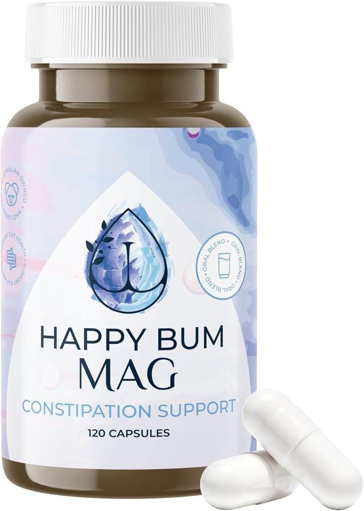 Happy Bum MAG Oxyde de magnésium pour la constipation pour les femmes et les hommes
