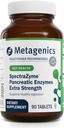 Métagène SpectraZyme Enzymes pancréatiques Extra Strength - Enzymes pancréatiques bioactifs pour le soutien digestif* - 90 portions