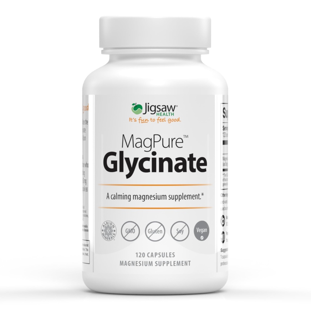 MagPure Glycinate de Magnésium Premium Capsules de Glycinate de Magnésium
