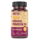 DEVA Huile de Primrose de soirée végétalienne, pressée à froid, non raffinée, 90 capsules, 1 emballage