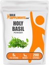 BulkSupplements.com Poudre de Basilic Saint - Supplément de Basilic Saint, Poudre de Feuille de Basilic Saint - Tulsi Basilic Saint, Herbal & Sans gluten, 5g par portion, 1kg (2,2 lbs) (paquet de 1)