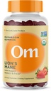 Om Lion, Gummées de Champignons de Mane - Supplément de Champignons Biologiques et Nootropes - Suppléments Cerveau pour Mémoire et Focus, 60 Compte (30 Servitions)