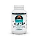 Source Naturals Omega 3-6-9, Complexe d'acide gras essentiel pour la santé du coeur et du cerveau* - 120 Softgels