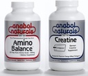 Anabol Naturals Energy Stack: Amino Balance 100 grammes Pure Poudre & Creapure Creatine 100 grammes Pure Poudre