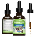 Éternuement de bien-être des animaux pour chiens - Éternuement occasionnel, Allergies saisonnières, Insuffisance du nez et des yeux, Eyebright, Nettles - Supplément à base de plantes vétérinaires 2 oz (59 ml)