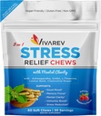 Soulagement du stress Gummies Ashwagandha - Formulé avec Ashwagandha, GABA, L Theanine, Lemon Baume & Camomille Fleur en tant que Soulagement du stress et Supplément Focus- Flaveur de framboises naturelles, Pack de 60