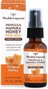 Wedderspoon Propolis and Manuka Honey Throat Spray, Original Honey, 1 Fl Oz (paquet de 1), Mal de gorge, Natural Immmune Support